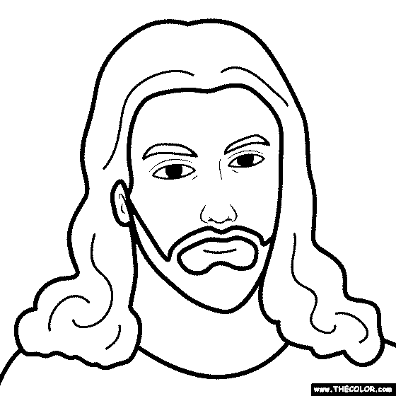 Jesus coloring page