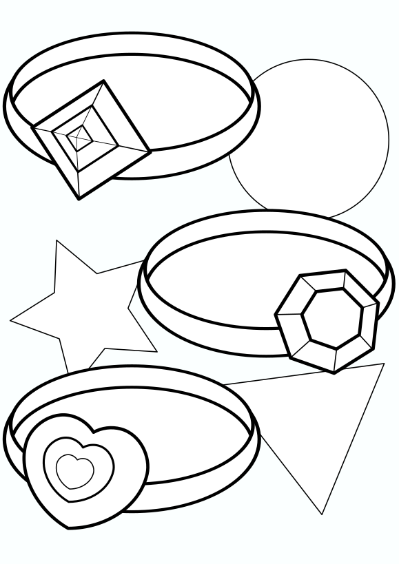 Glittering jewelry ring drawing for coloring page free printable nurieworld