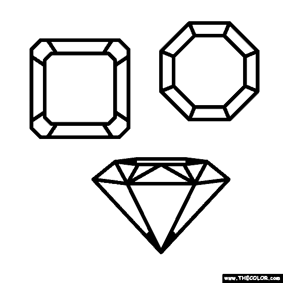 Jewels coloring page