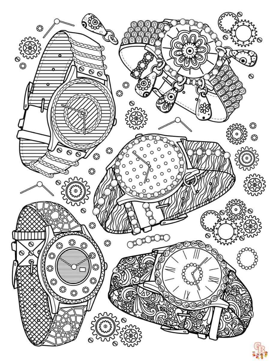 Printable jewelry coloring pages free for kids and adults