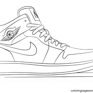 Shoe coloring pages printable for free download