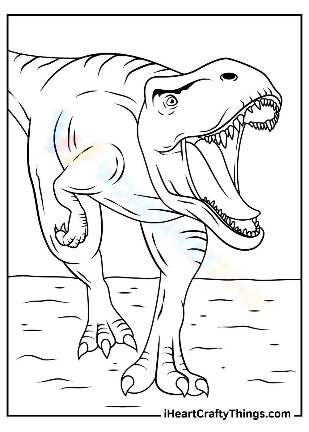 Free printable jurassic world coloring pages for kids