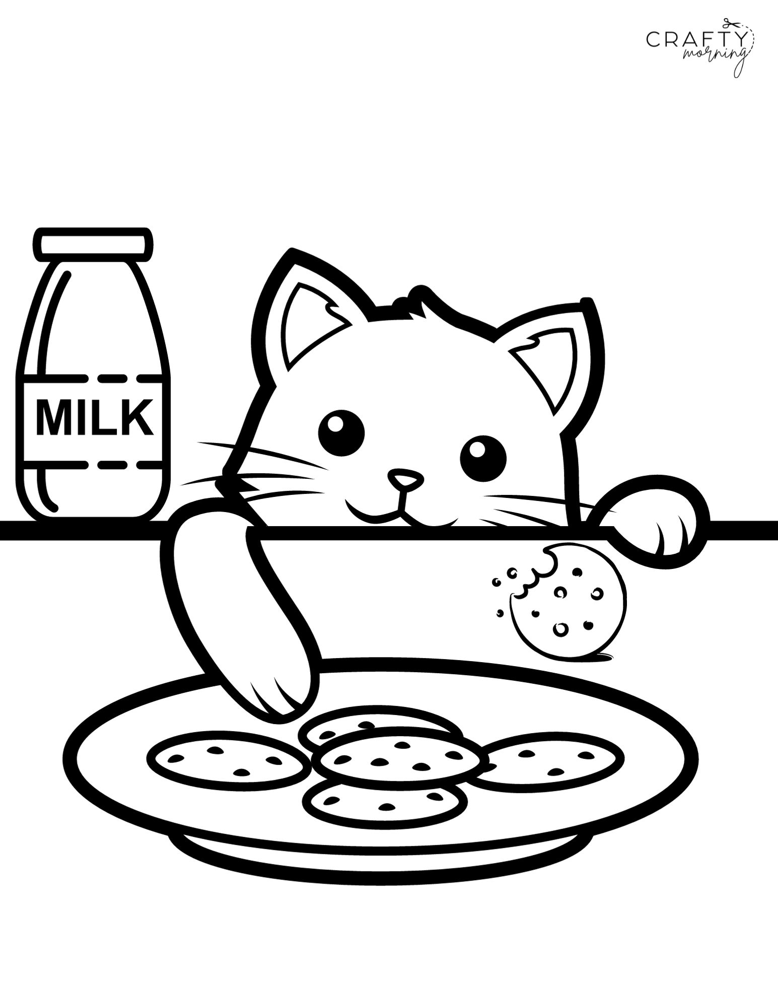 Kitten coloring pages to print