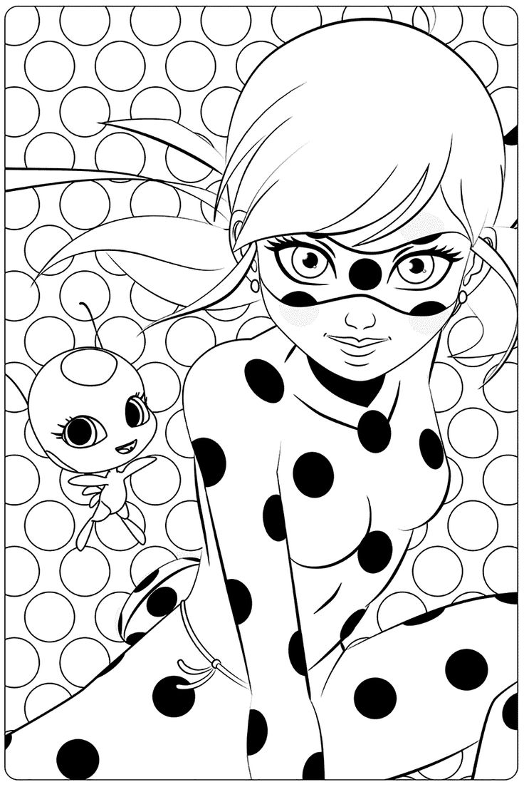 Miraculous ladybug coloring pages