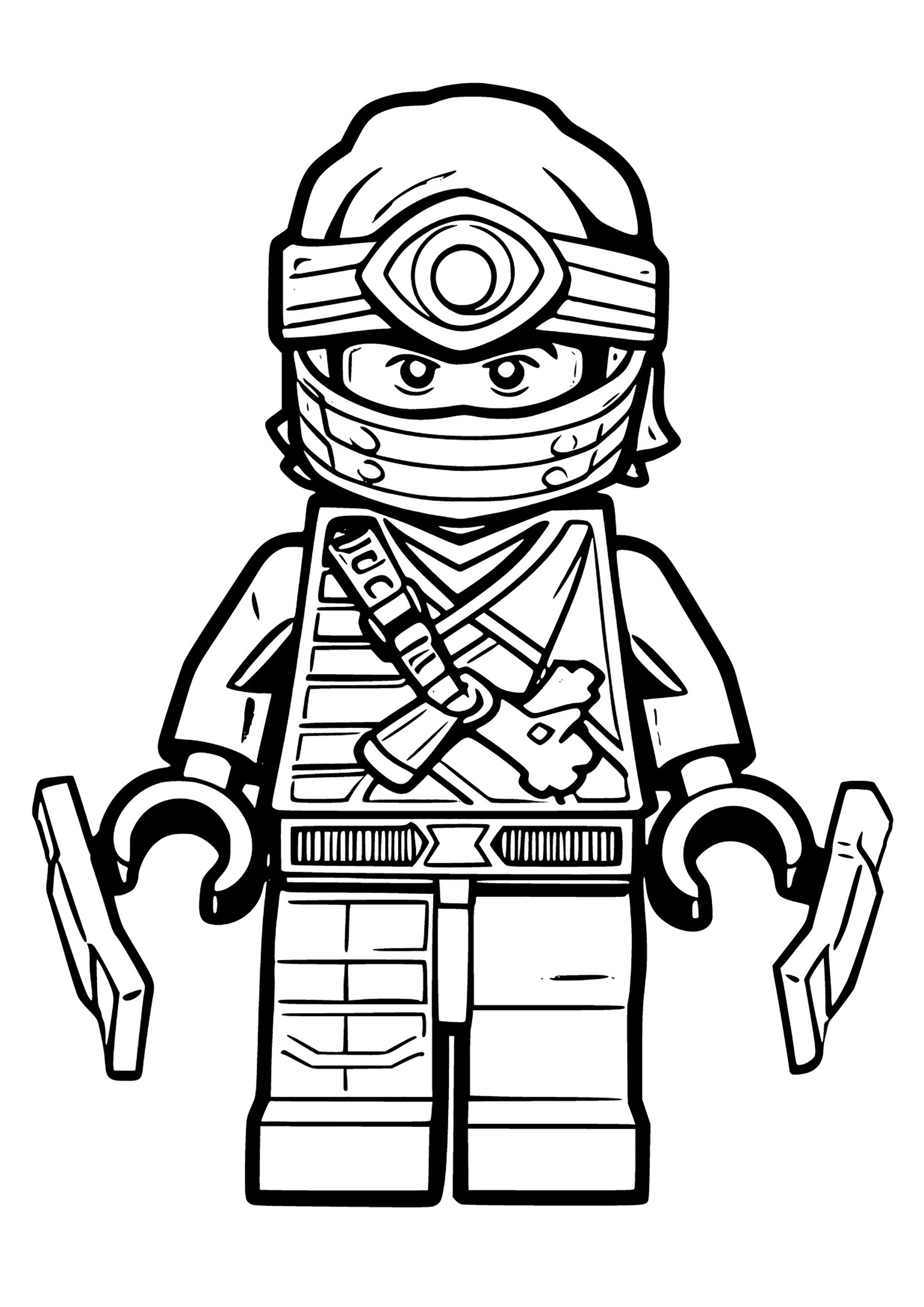 Lego ninjago character coloring page