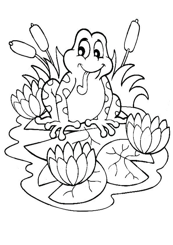 Coloring pages lily pad coloring pages