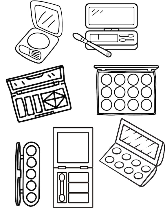 Make up coloring pages for kids make up printables make up day sheet beauty coloring pages make up print cosmetics coloring pages spa