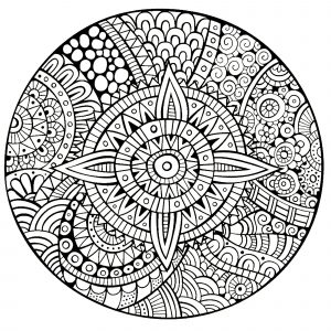 Most popular mandala coloring pages