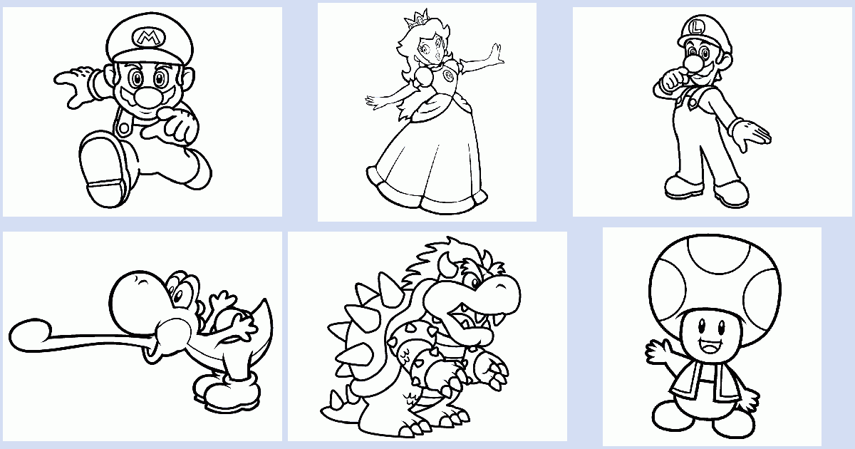 Mario brothers coloring book