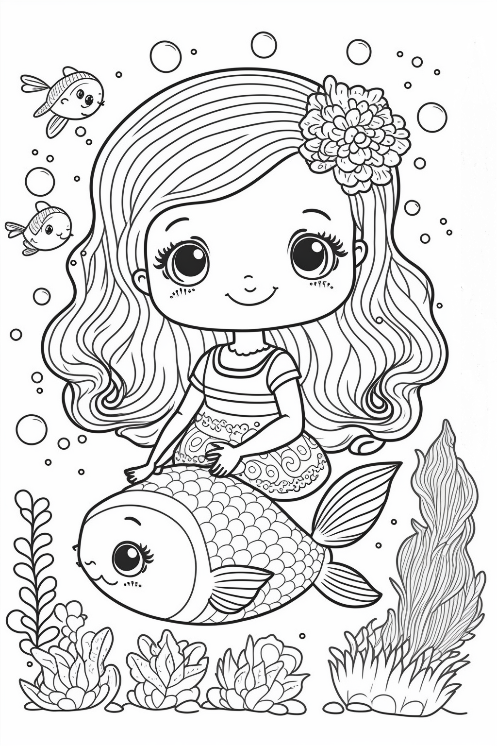 Professional mermaid coloring pages for relaxation and creativity made by teachers