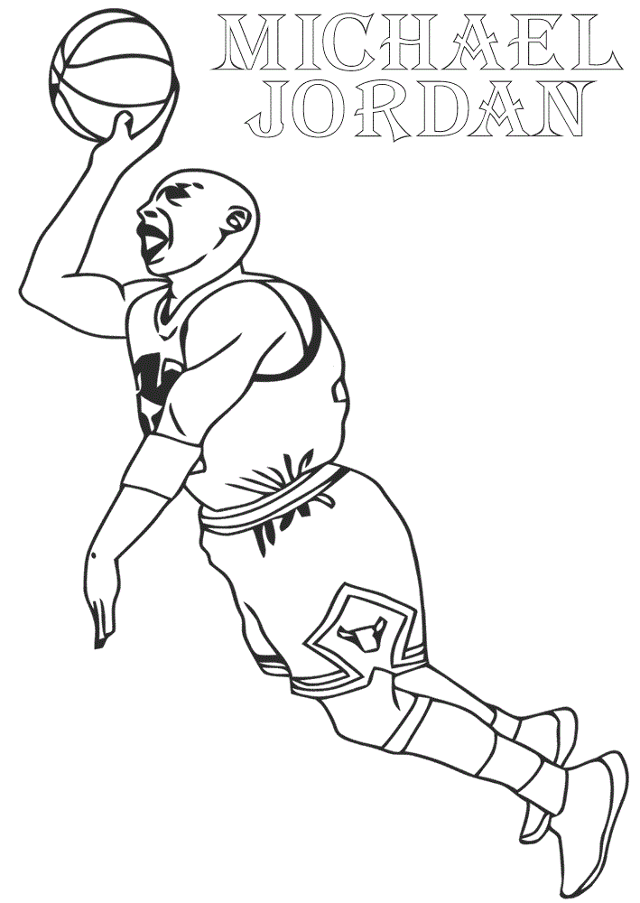 Free printable nba coloring page michael jordon sports coloring pages coloring pages coloring books