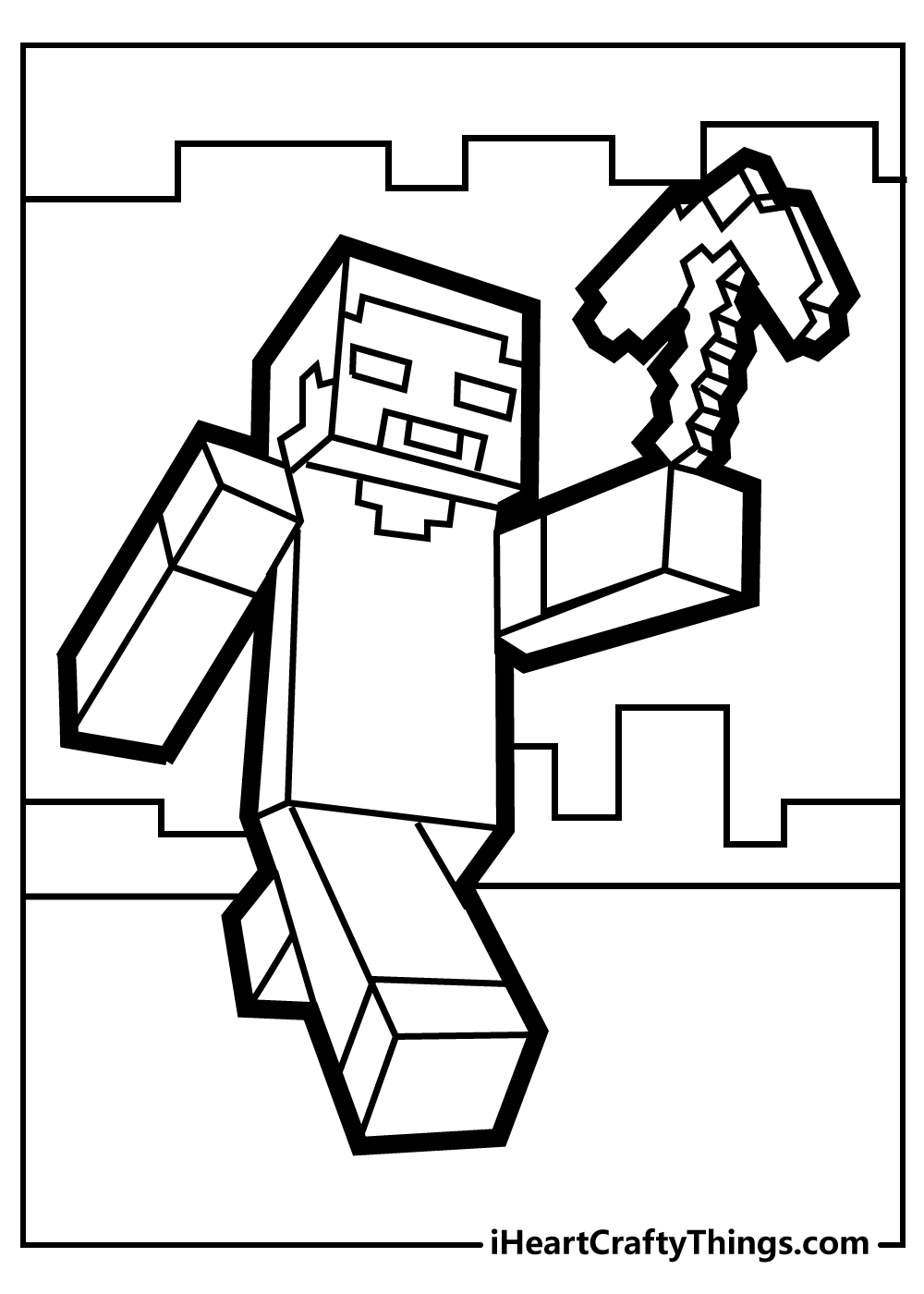 Minecraft coloring pages free printables