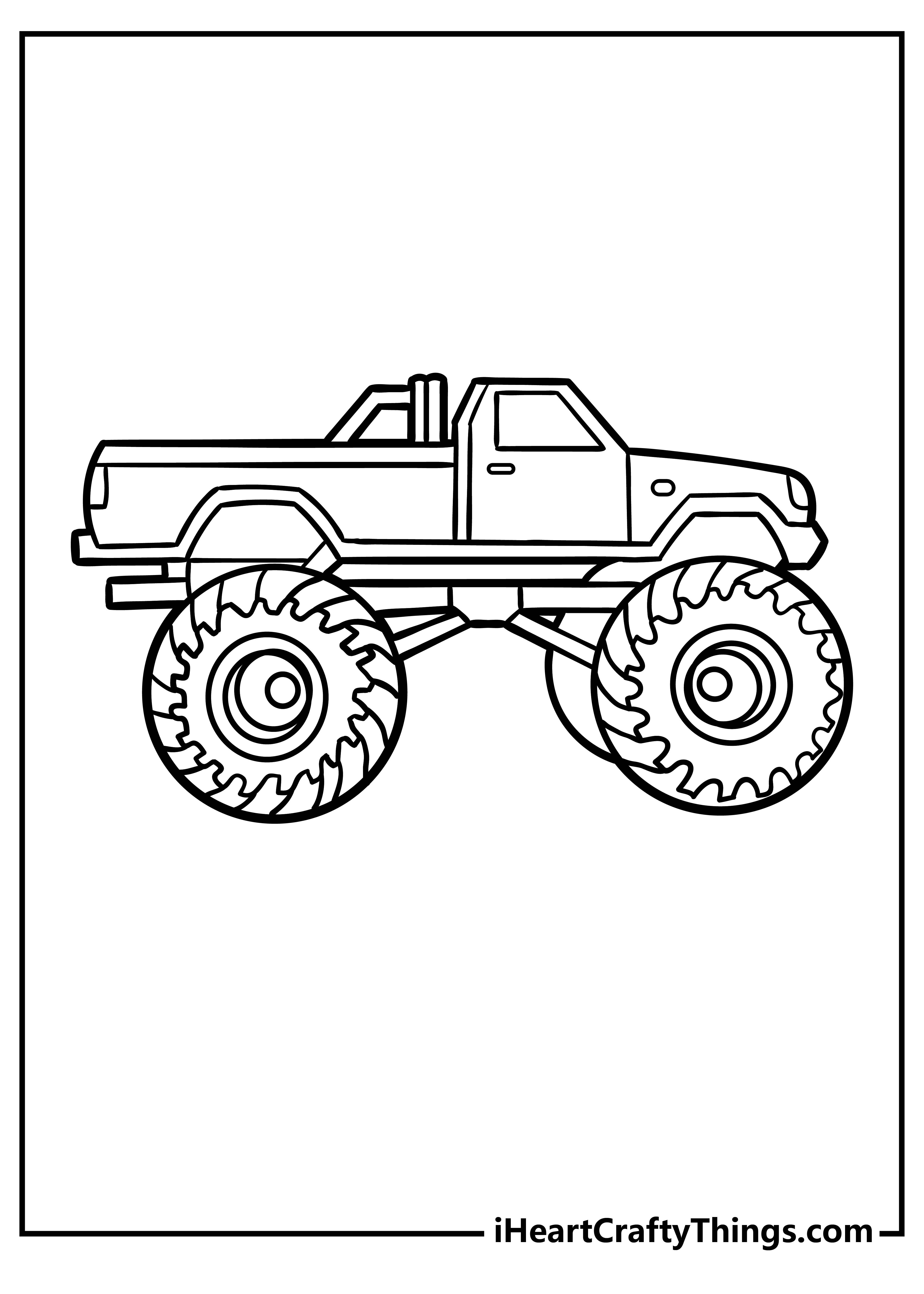 Monster truck coloring pages free printables