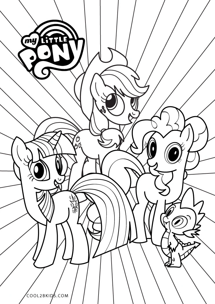 Free printable my little pony coloring pages for kids