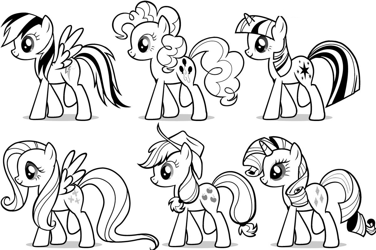 Free printable my little pony coloring pages for kids