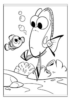 Printable finding nemo coloring pages dive into an oceanic adventure