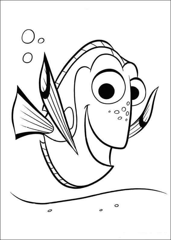 Coloring pages finding nemo coloring pages new finding dory coloring pages
