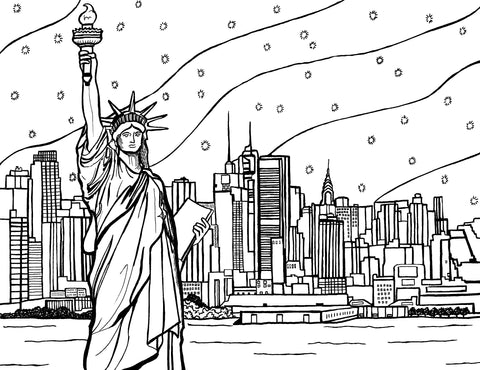 Free new york city coloring pages â you