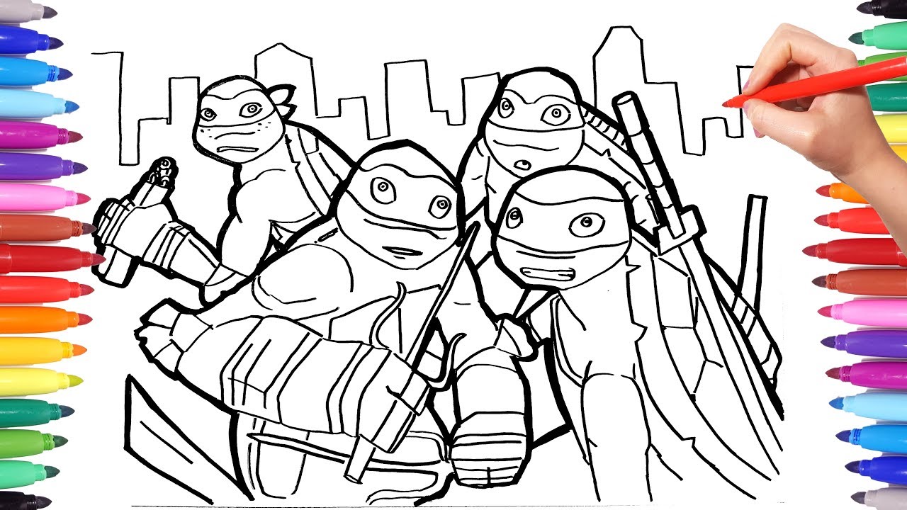 Teenage utant ninja turtles coloring pages how to draw tnt tnt coloring book