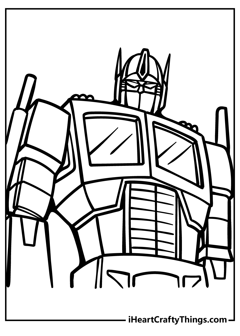 Transformers coloring pages free printables