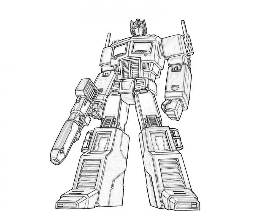 Get this printable optimus prime coloring page for kids prtr