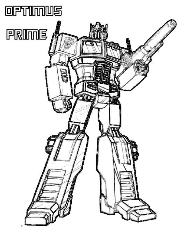 Optimus prime coloring pages