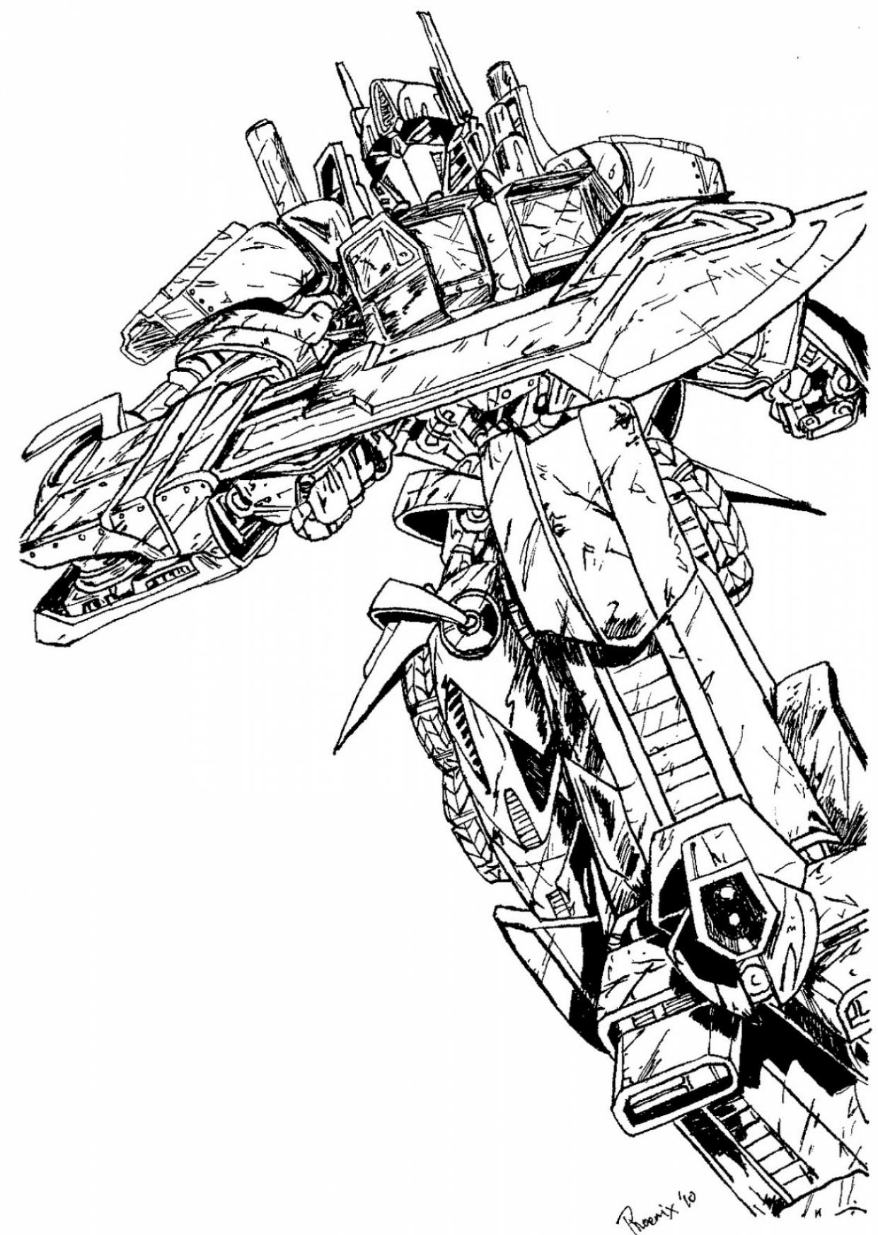 Optimus prime coloring pages