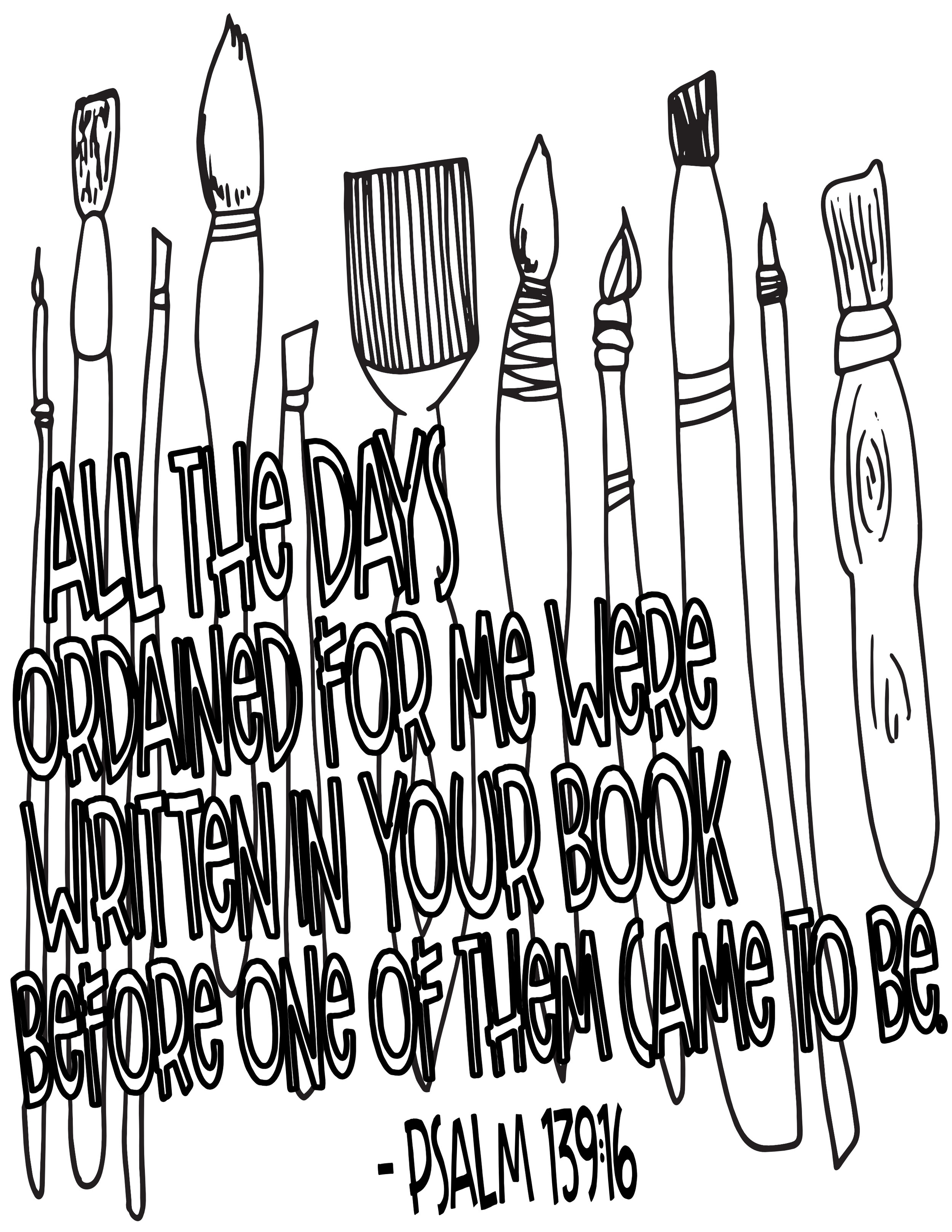 Paint brushes psalm