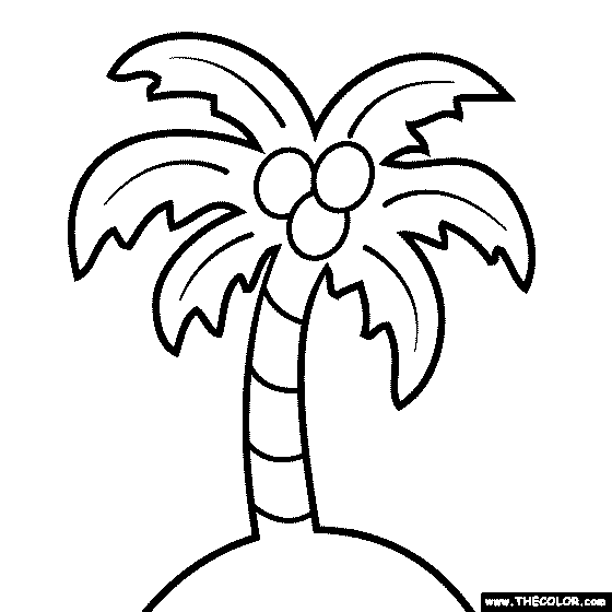 Pal tree coloring page