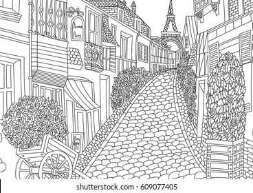 Paris colouring pages images stock photos d objects vectors