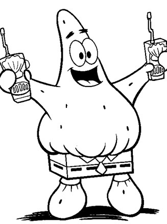 Spongebob squarepants coloring page