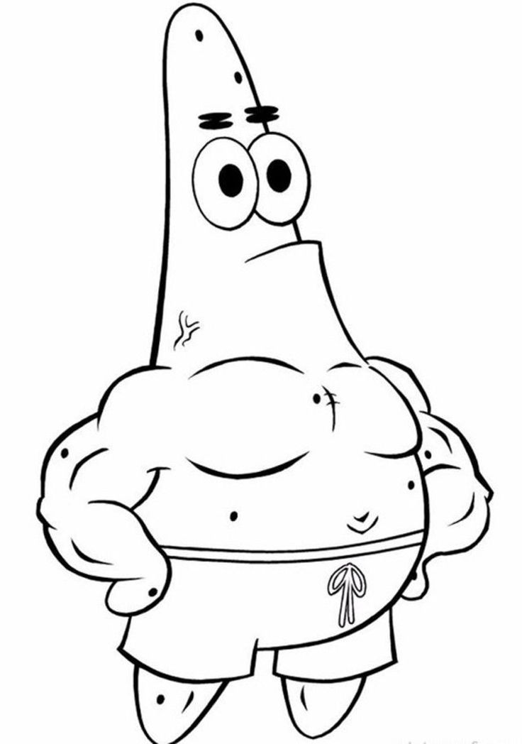 Patrick star coloring pages