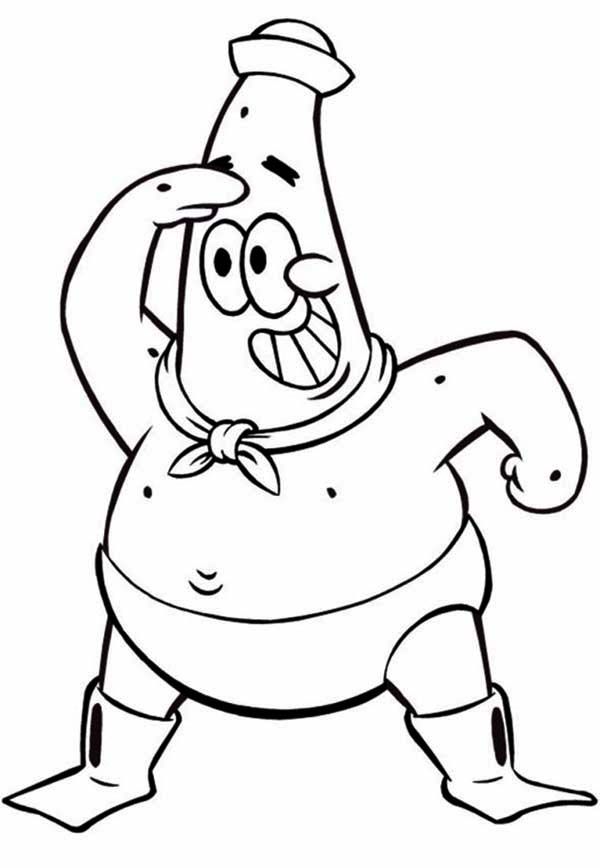 Patrick star coloring pages