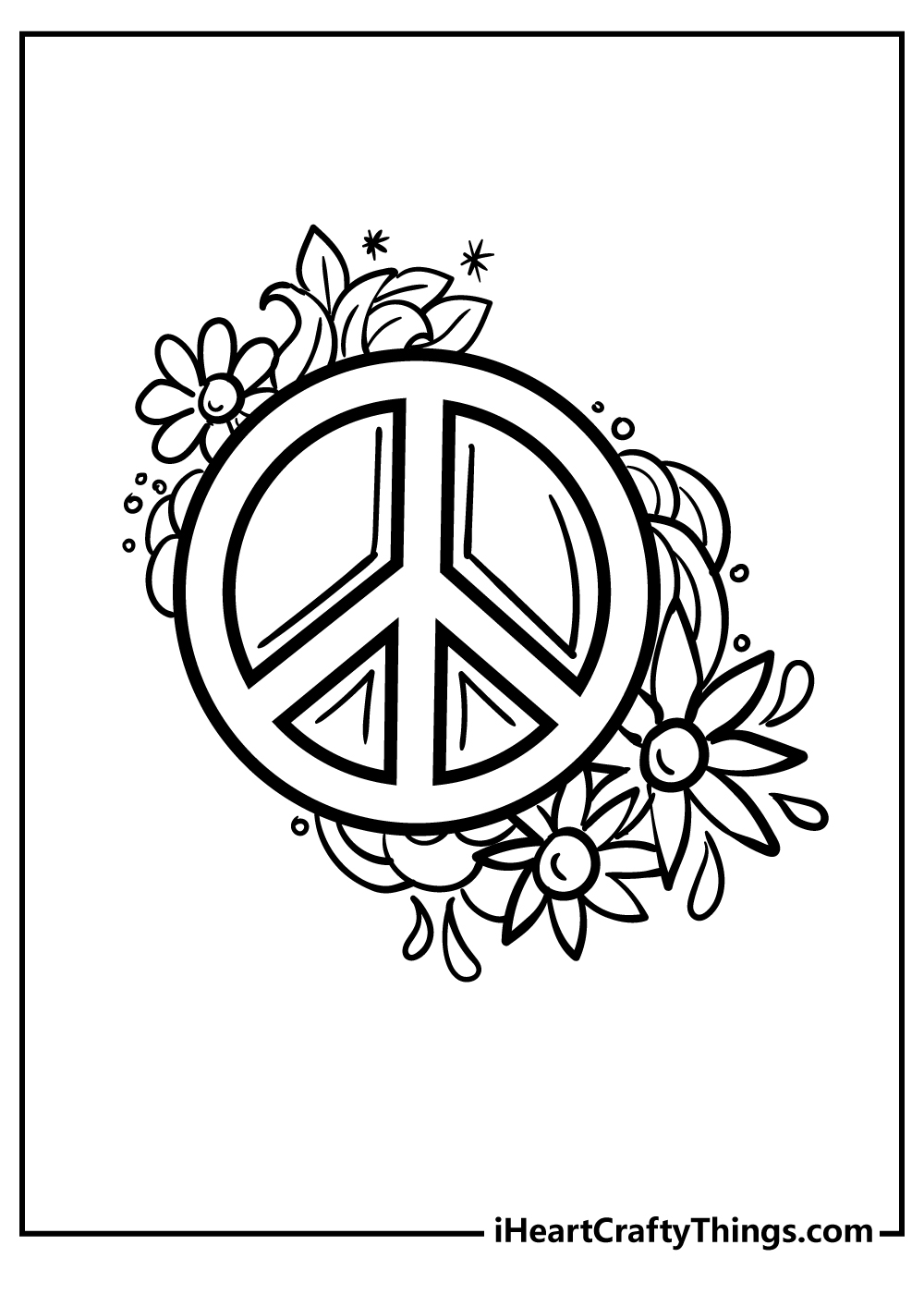 Peace coloring pages free printables