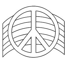 Top free printable peace sign coloring pages online