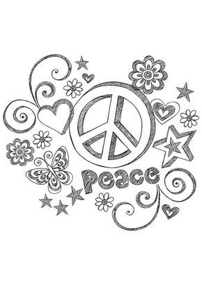 Peace coloring pages