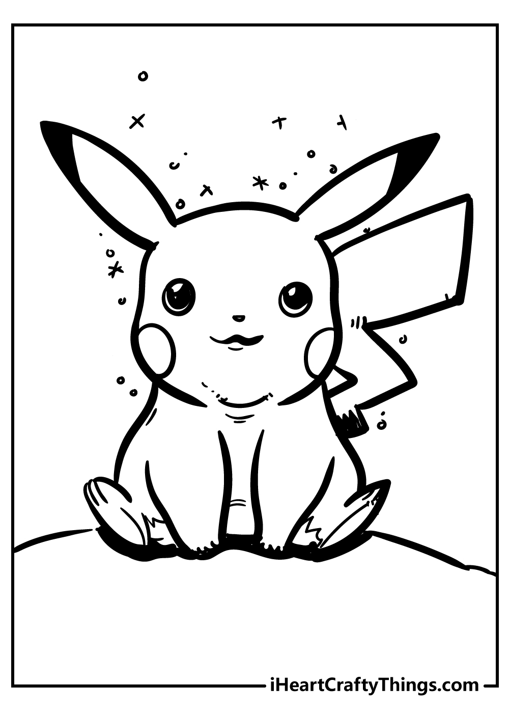 Pikachu coloring pages free printables