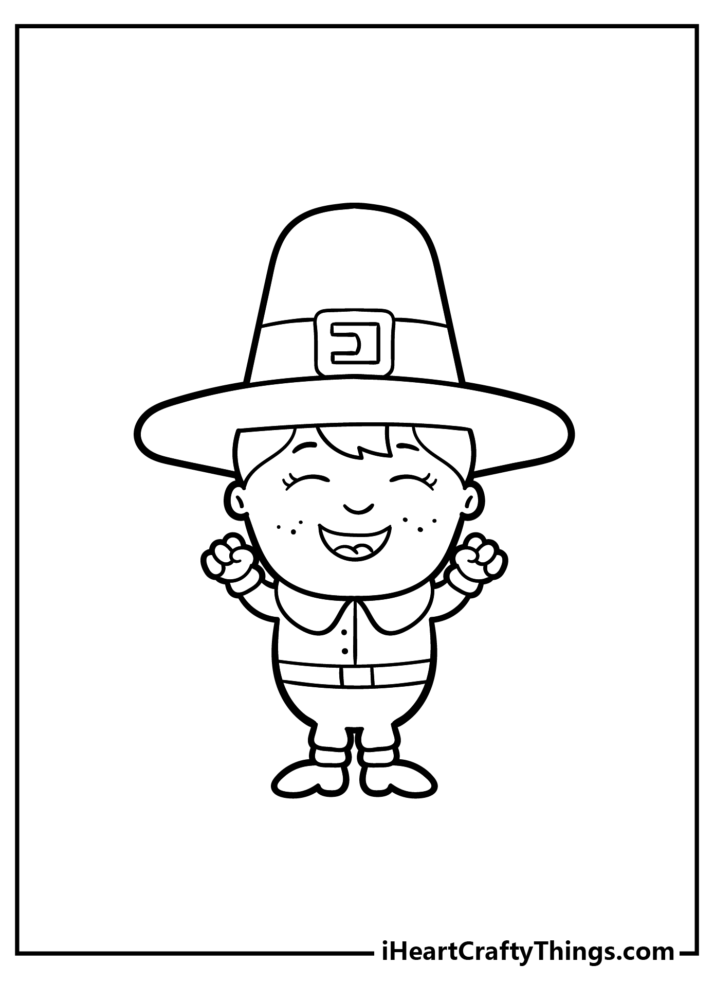 Pilgrim coloring pages free printables