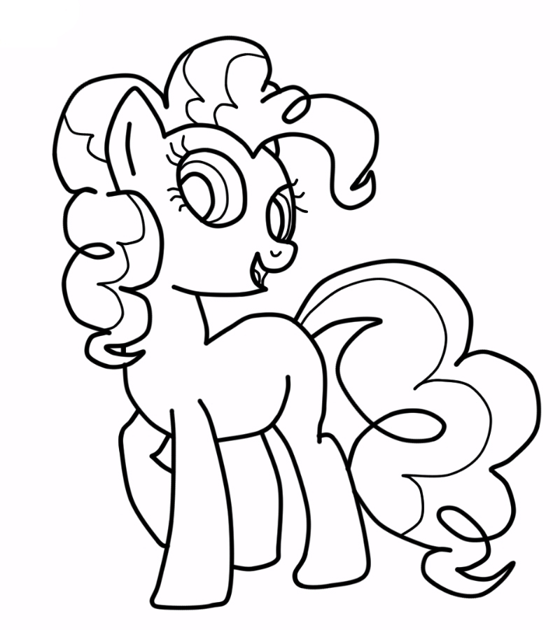 Pinkie pie coloring pages