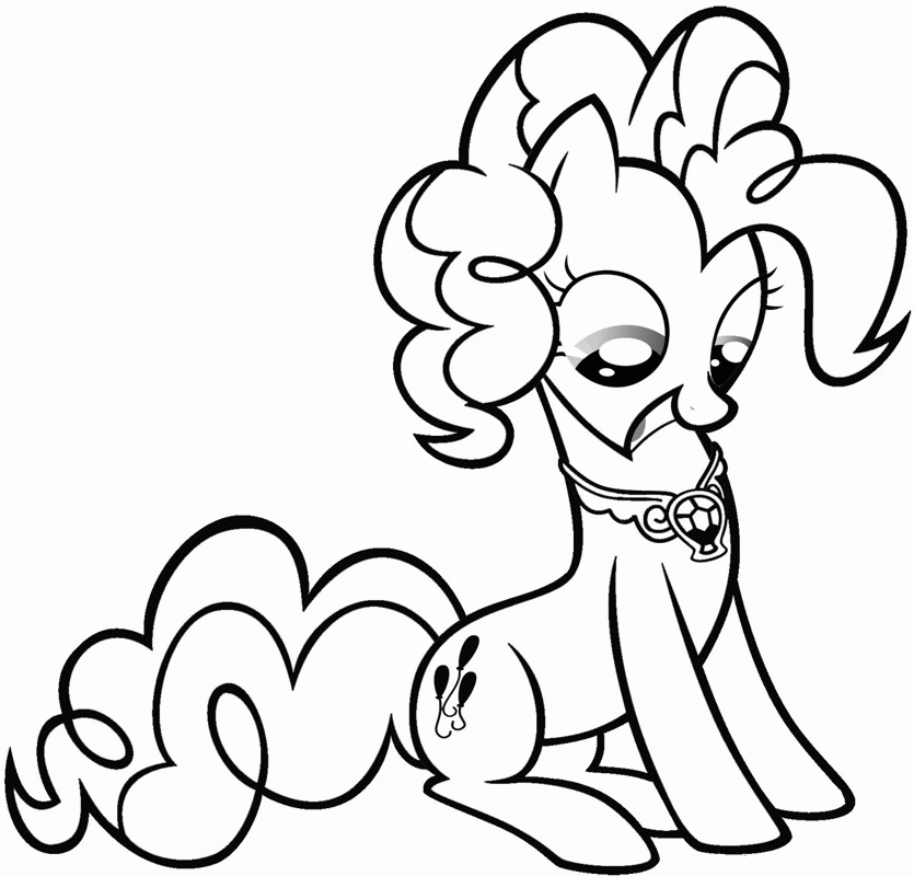 Pinkie pie coloring pages