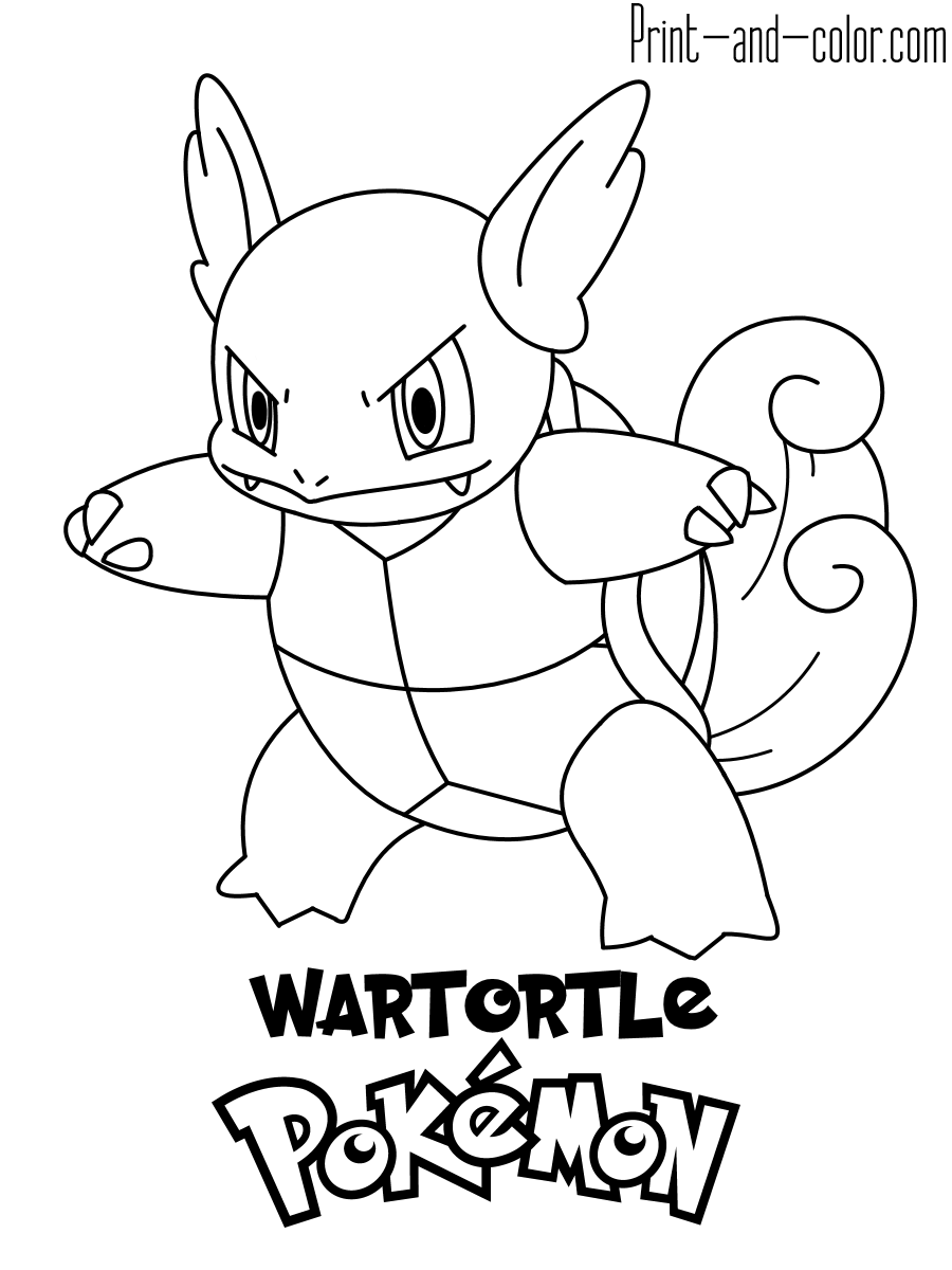 Pokemon coloring pages print and color