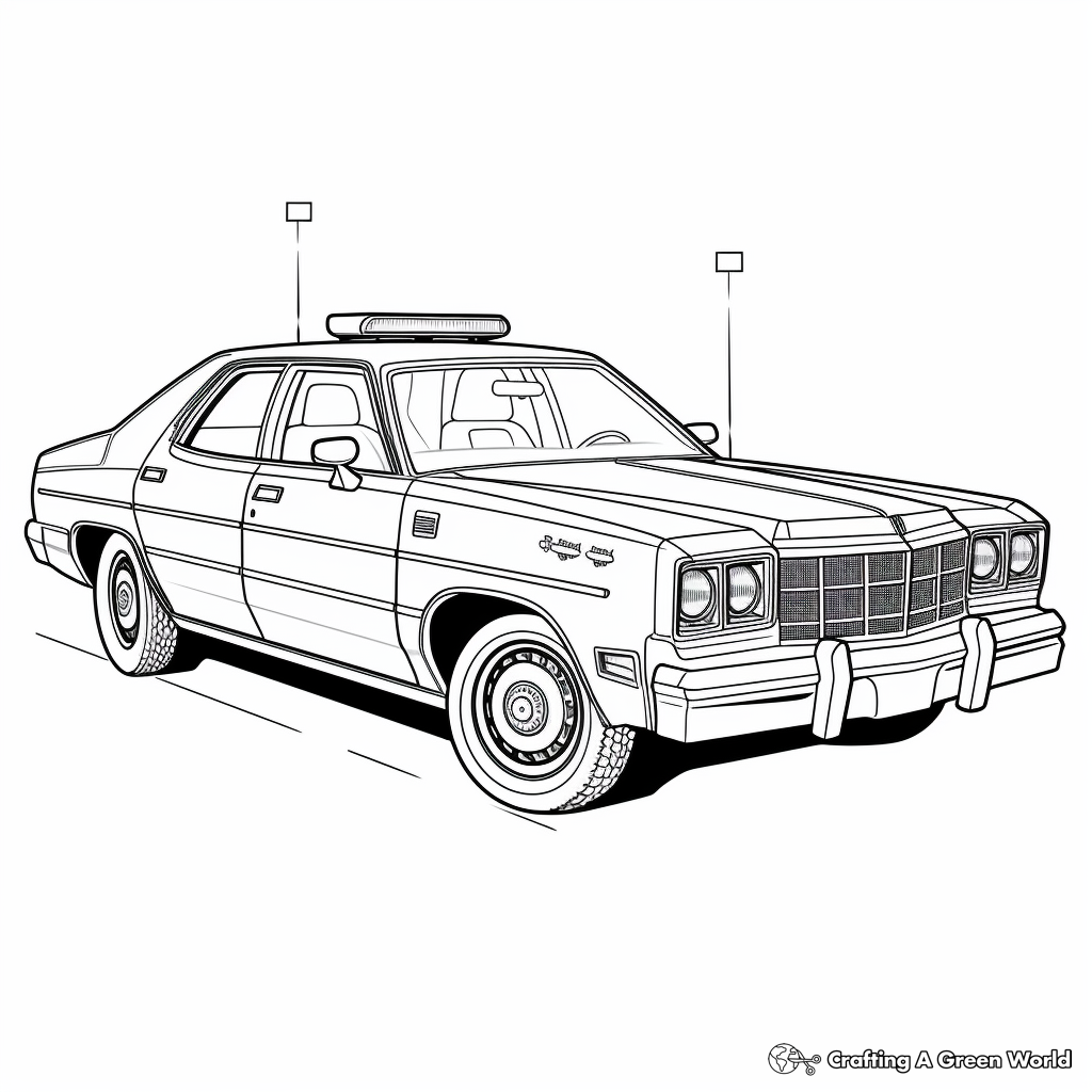 Police car coloring pages