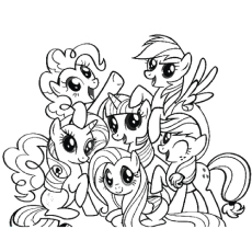 Top my little pony coloring pages your toddler will love to color