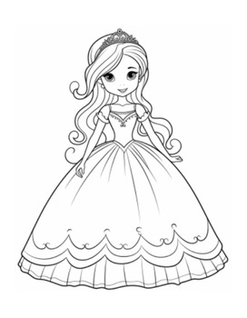 Princess coloring pages by teaching cute bunny tpt