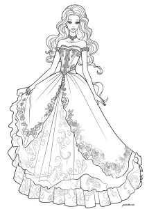 Princess coloring pages for adults kids