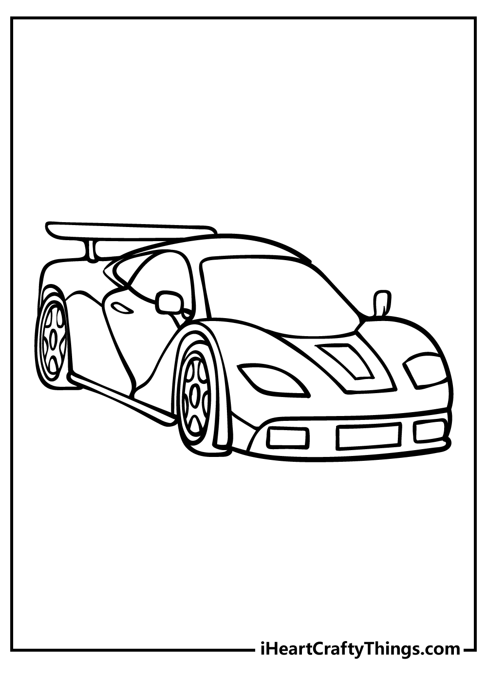 Race car coloring pages free printables