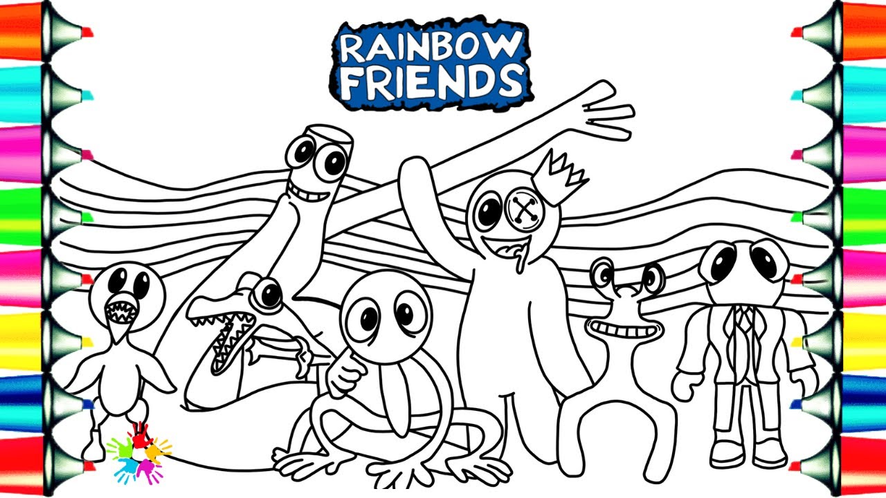 Roblox rainbow friends coloring pages how to color all seven syn cole