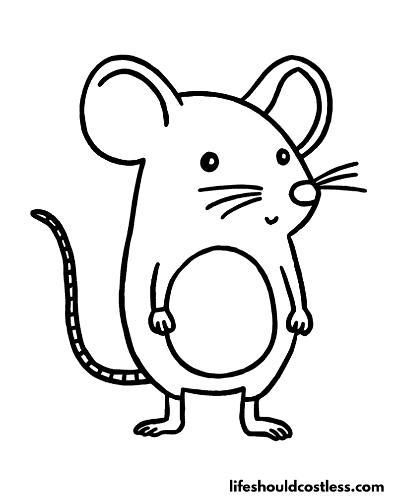 Rat coloring pages free printable pdf templates