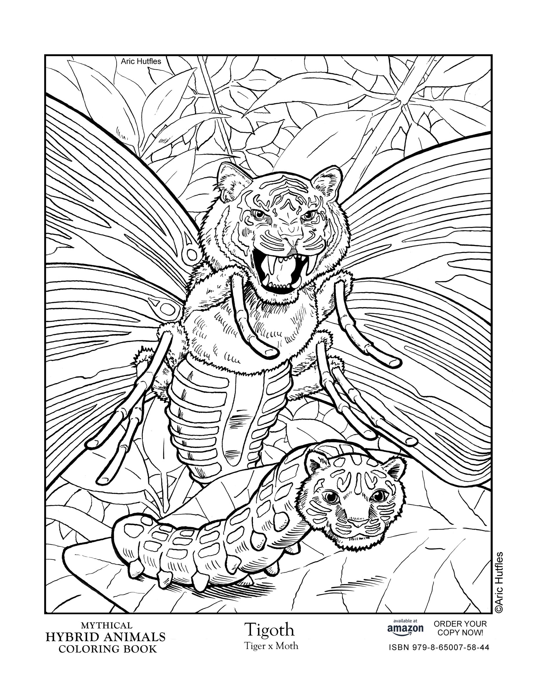 Coloring pages â mythical hybrid animals