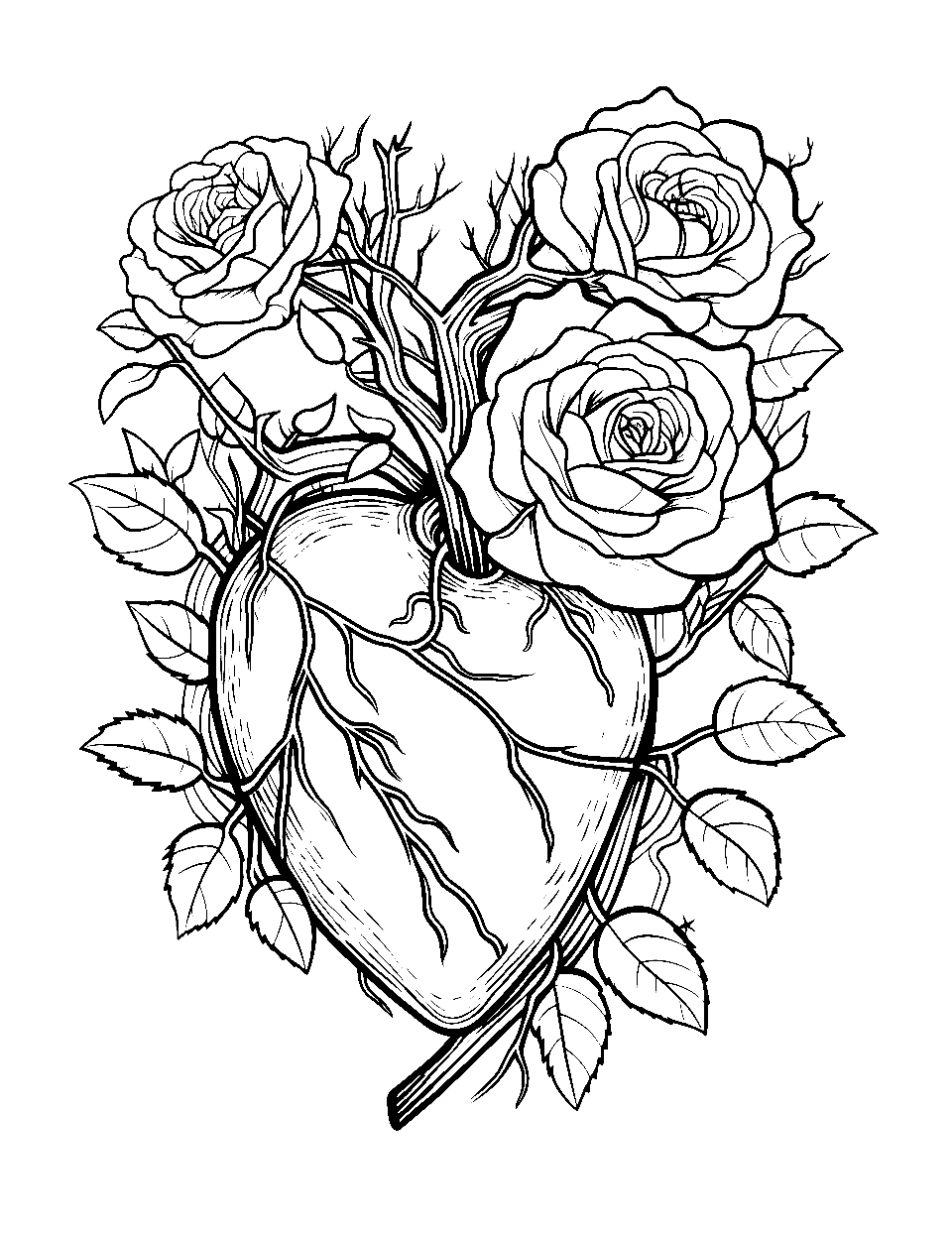 Rose coloring pages free printable sheets